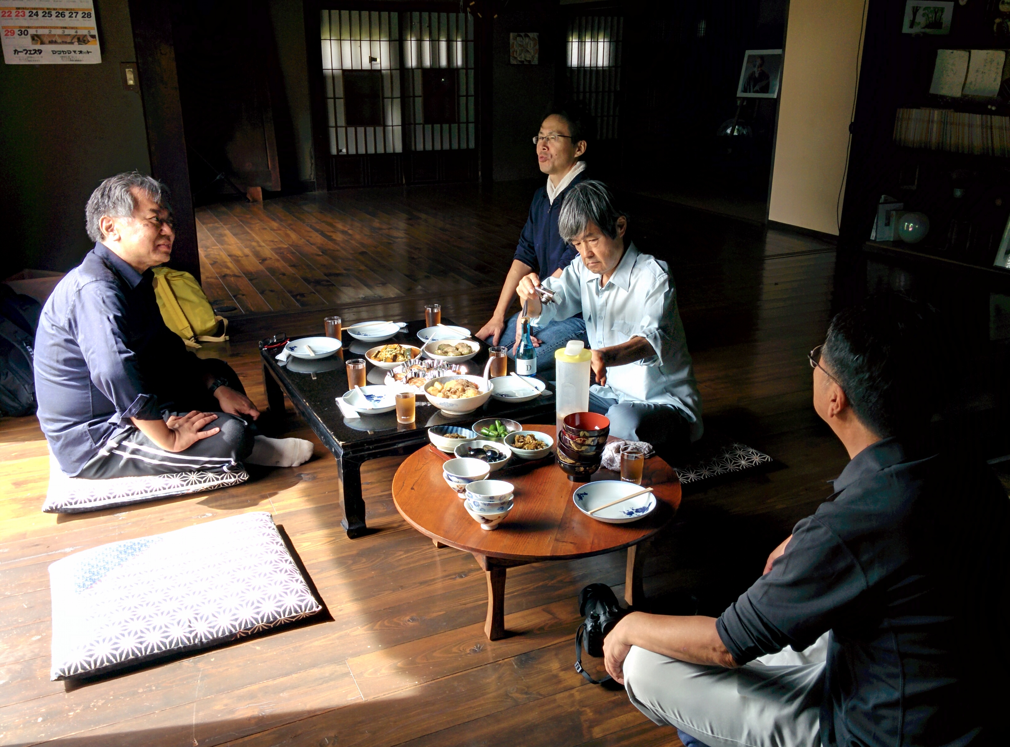 郷の家で昼食