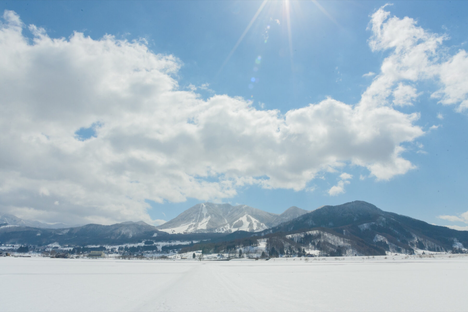 木島平村の雪景色