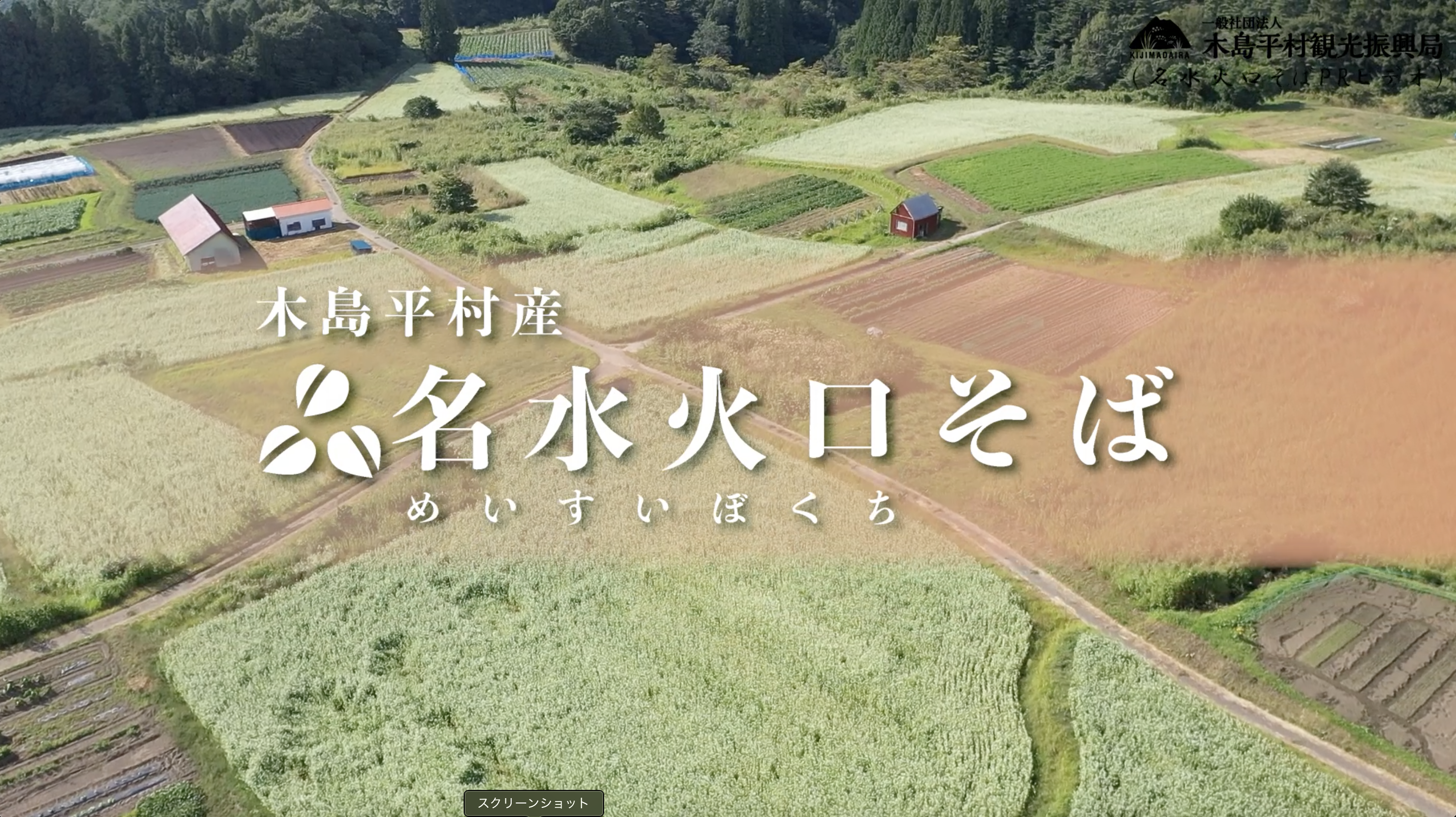 木島平村の名水火口そばを紹介する動画