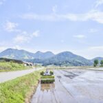 長野県木島平村　田園風景